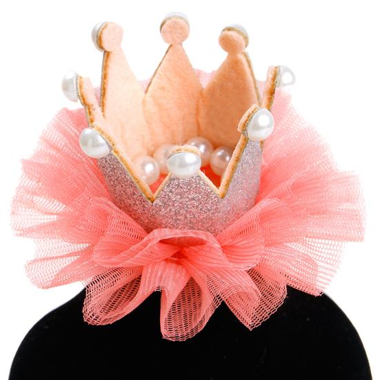 Pet Crown Decor Delicate Anti-fall Pet Headgear Princess Dog Hairpin for Decor