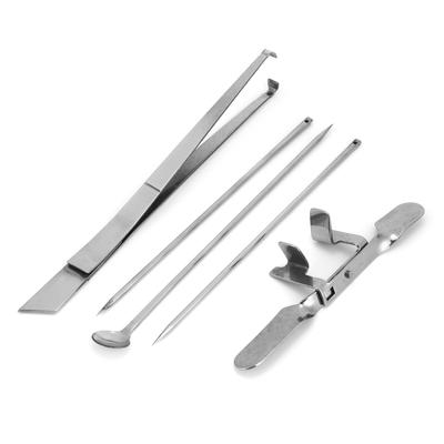 5 Pezzi Strumento Coltello Castratore Kit Acciaio Inossidabile Strumento Veterinario per Allevamenti Avicoli per Pollo