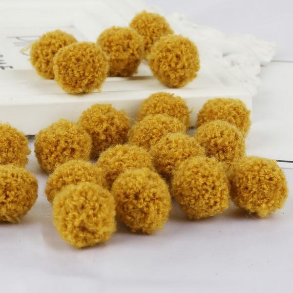 15/20mm Bunte Pompons Puppen Kleidungsstück Handgemachtes Material Weiche Flauschige Pom Poms Ball Für DIY Kinder Spielzeug Zubehör