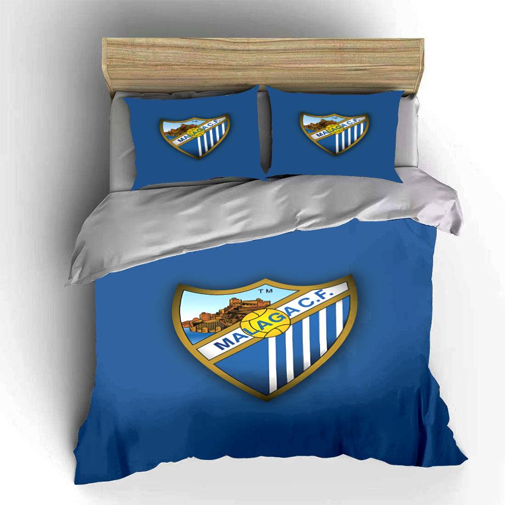 Malaga CF Logo Blue Bedding Set Bedding Duvet Cover Set Duvet Cover Pillowcases (1 * Duvet Cover 2 * Pillowcases, without duvet insert)