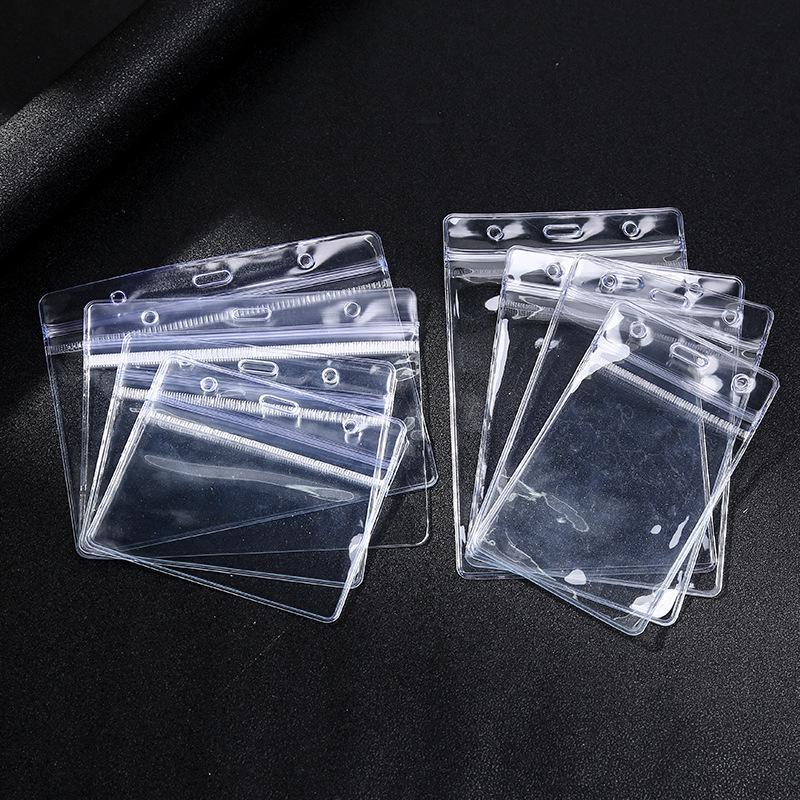 Waterproof Transparent Card Clip Plastic Protective Cover Bank Credit Card Protective Cover Identity Card Wallet