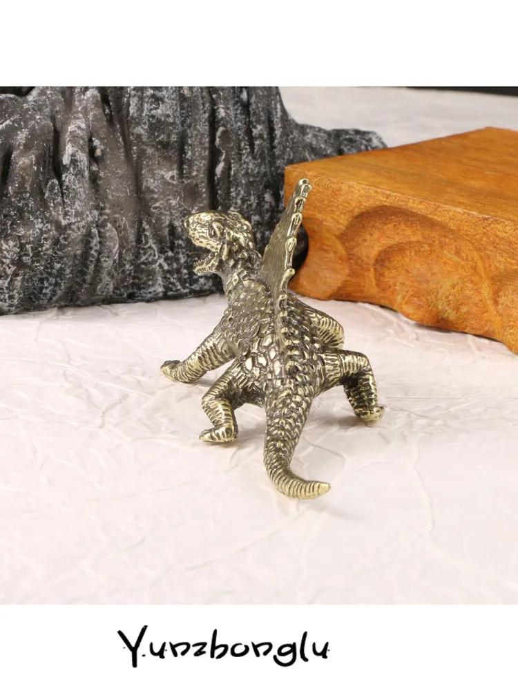 Dinosaur Small Retro Play Gift Desktop Decoration Small Dinosaur Metal Ornaments Crafts