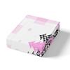 Pink Plaid Christmas Tree Three-Piece Quilt Cover 3D Digital Printing Bedding Set Bed Cover