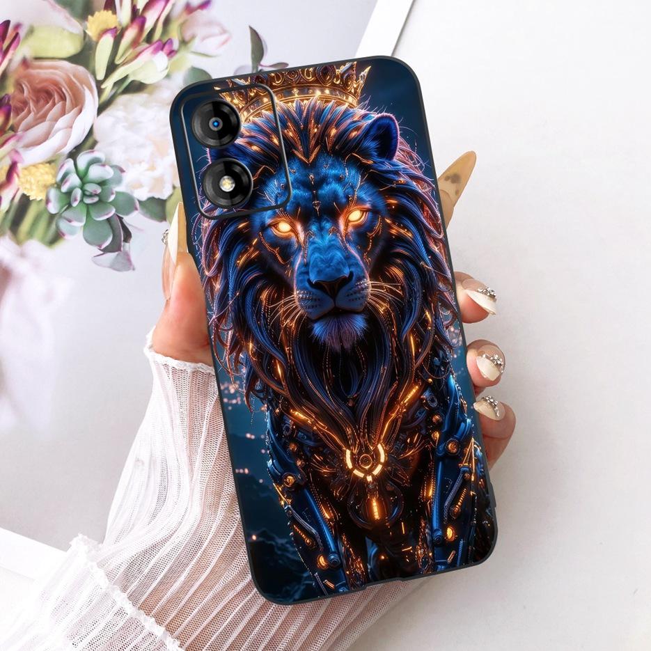 For Motorola Moto E13 Case Moto E14 Luxury Flowers Butterfly Painted Cover Soft Silicone Case For Motorola E14 E 13 MotoE13 Bags
