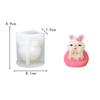 Multi-style Rabbit Silicone Candle Mold Easter Animal Cute Rabbit Aromatherapy Plaster Soap Resin Mould 3D Crafts Casting Tool