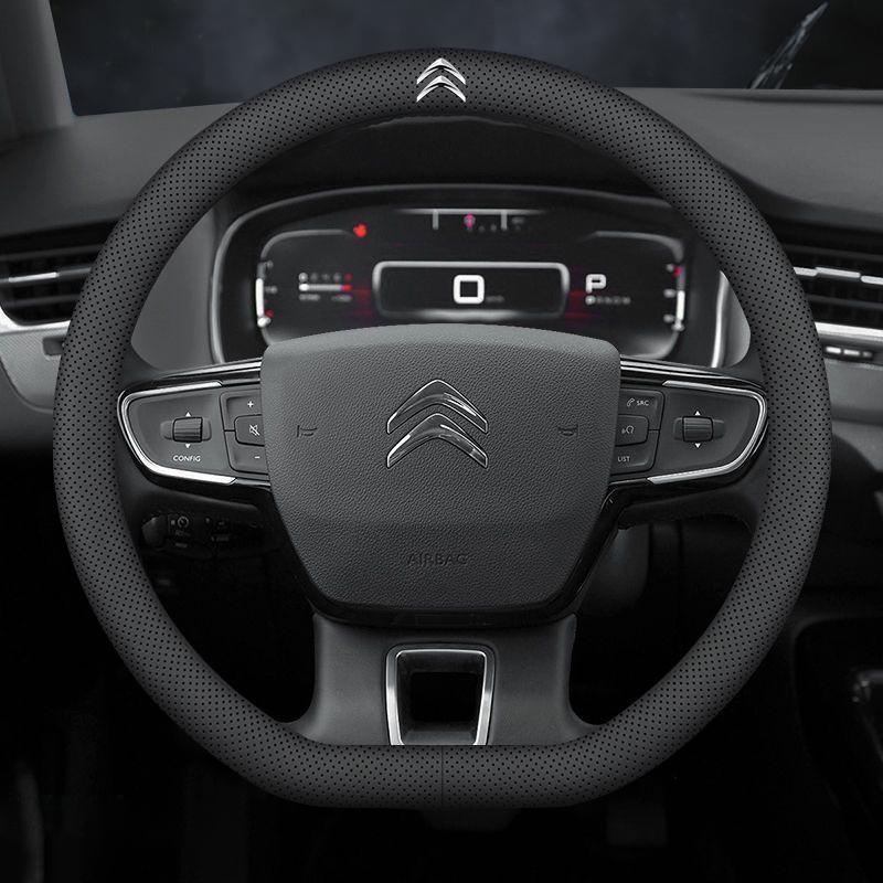 AQE3 Citroen Steering Wheel Cover Breathable Protective Case For Citroen C3 C5 C5X C4 e-C4 X e-C3 C-Elysee Berlingo C1 C-Crosser C6