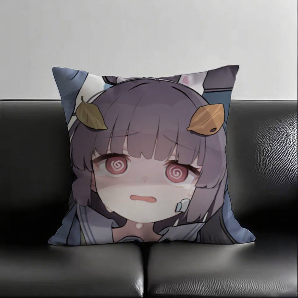 1pc Anime Blue Archive Kasumizawa Miyu Pillow Case Fashion Square Pillowcase Bedroom Sofa Room Ins Decoration Leisure