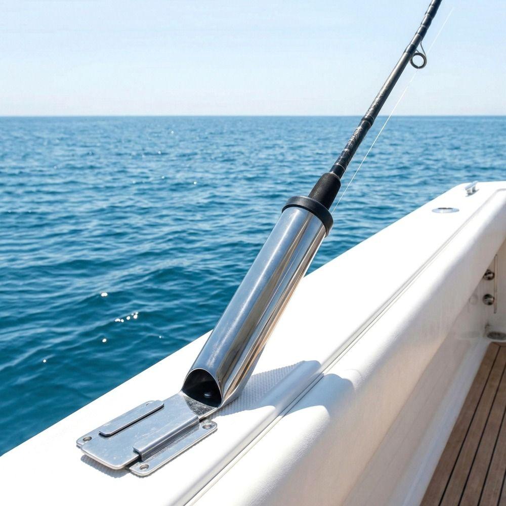 304 Stainless Steel Fishing Rod Holder Fixable Boat Accessories Hardware Yacht Accessories Yacht