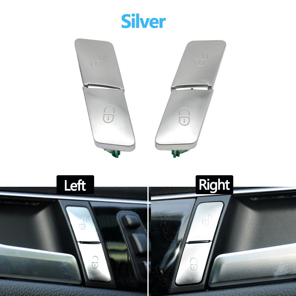 Black Silver Front Left Right Door Lock Unlock Switch Button For Mercedes Benz C GLK E GLE Class C204 GLK204 W212 W207