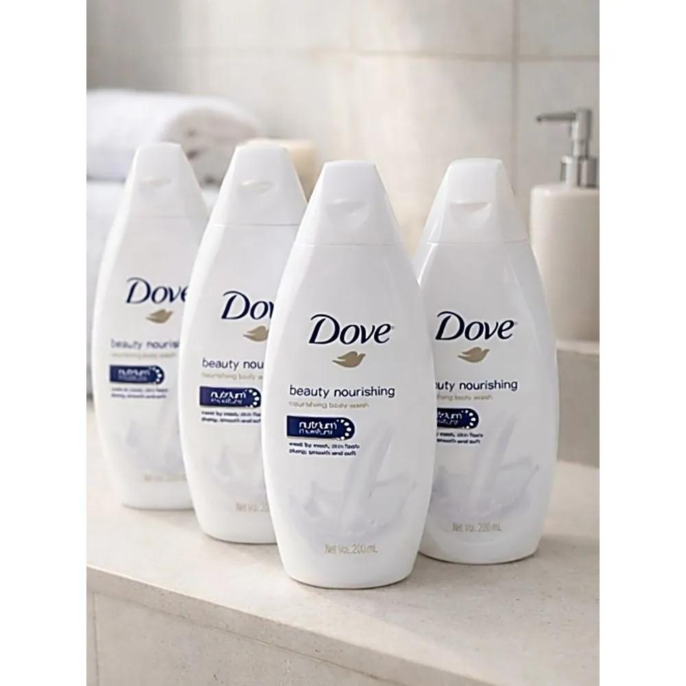 DOVE Deeply Nourishing Body Wash 200ml x 5, pH Neutral, Subtle Scent