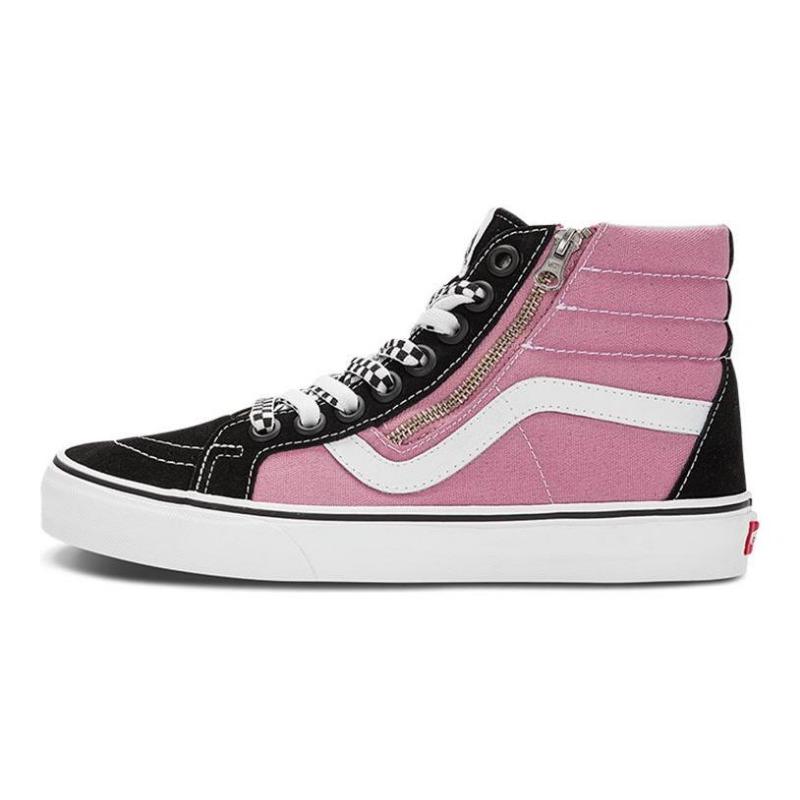 Vans SK8 Reissue Side Zip unisex high-top skate shoes pink VN0007NZPCA 37