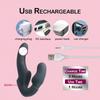 Strapless Strap-on Dildos Vibrator with Remote Control for Women Lesbian Couples G Spot Sex Toys with Clitoris Stimulator Double-headed Masturbator