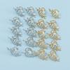 20pcs Leaf Headwear Hair Braid Tubes Metal Cuff Clips Braids Hair Beads  for Women Girls