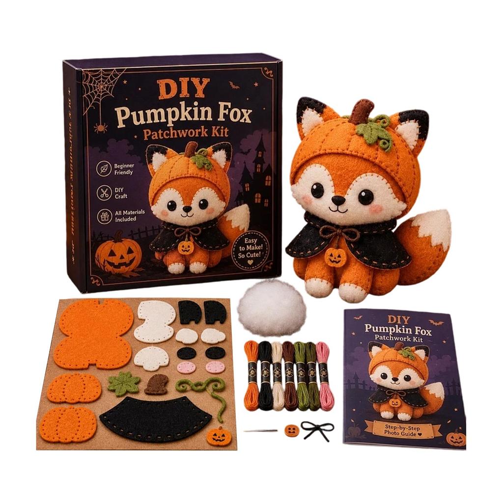 Halloween Patchwork Nähset zum Handnähen eines süßen Freundes