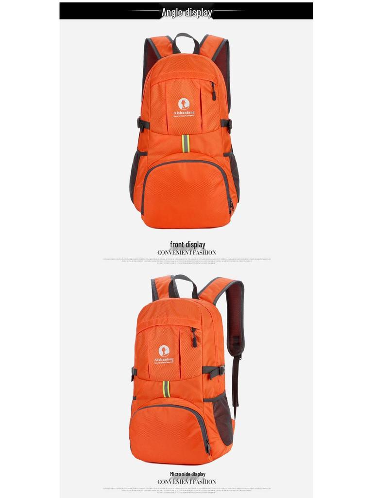 Lättvikts Vikbar Stor Kapacitet Unisex Utomhus Rese- & Sportryggsäck