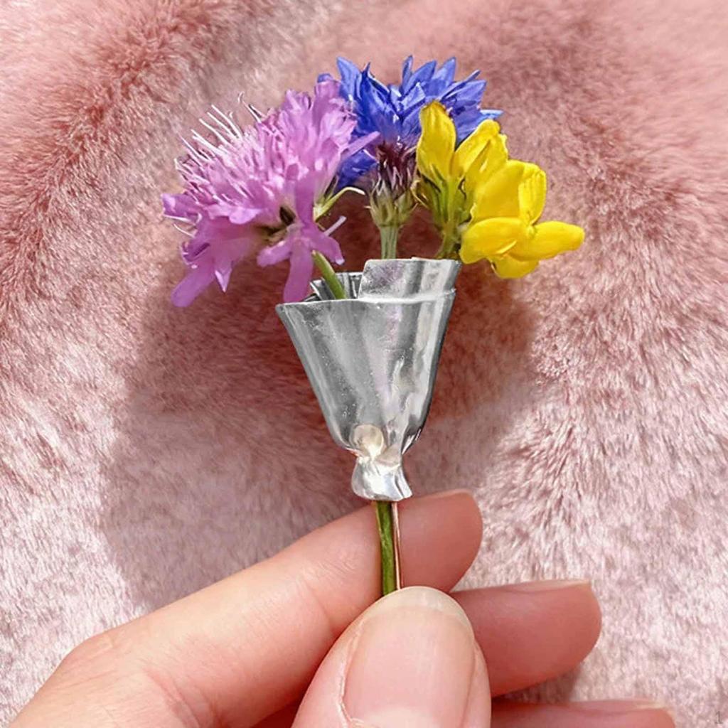 Mini-Vase Broschen-Pin für Tasche Rucksack Mantel Tägliche Kleidung
