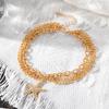 Bohemian beach three layers starfish anklet for ladies