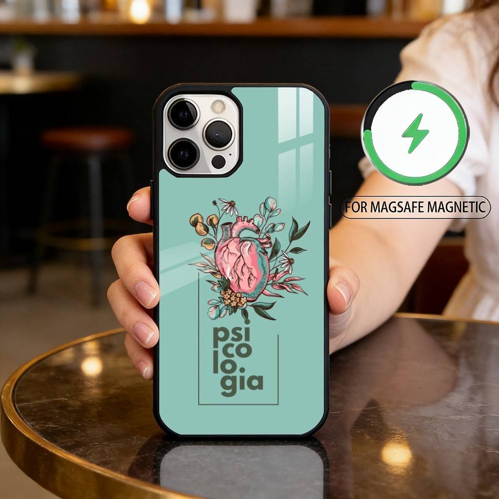 

Psychologist Profession Psychology Magnetic For Magsafe Wireless Charging Phone Case For iPhone17,16,15,14,13,12,11 Plus,Pro Max iPhone14