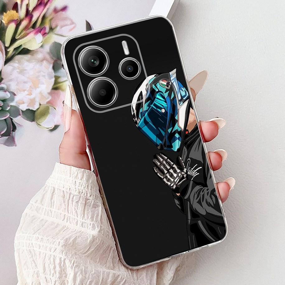 For Cover Xiaomi Redmi Note 14 4G Phone Case Luxury Marble Machine Soft Silicone Slim TPU Funda For Redmi Note 14 4G Note14 Capa