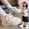 New Fashion Kids Shoes White Girls Running Sneaker Comfortable Spring Board for Students Cute Casual Shoes for Children