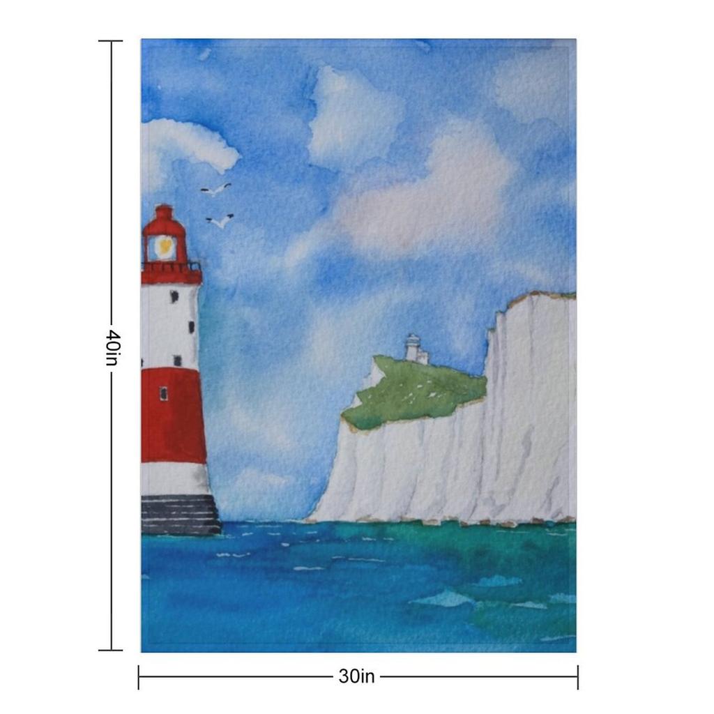Beachy Head Lighthouse. Throw Blanket Plush Decorative Sofas For Decorative Sofa For Baby Blankets