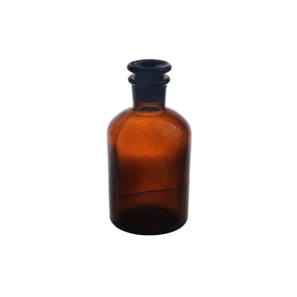 30/60/125/250/500 ml Reagensburk Läckagesäker Klar Liten Reagensflaska med Kork Reagensflaska Glas Laboratorieflaska