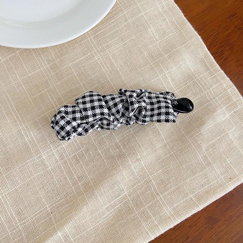 Vintage Leopard Print Dot Plaid Banana Hair Clip For Women Girls Sweet Hair Ornament Hairpin Barrette Hair Accessories