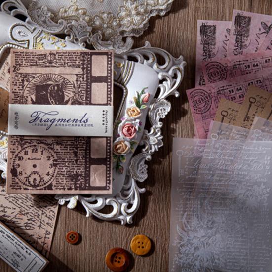 30Pcs Scrapbooking Papers Unique Pattern Eco-friendly Exquisite DIY Scrapbooking Album Decorative Papers for Students