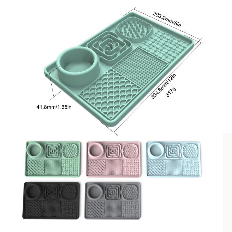 Silicone Slow Feeder Licking Mat for Pets