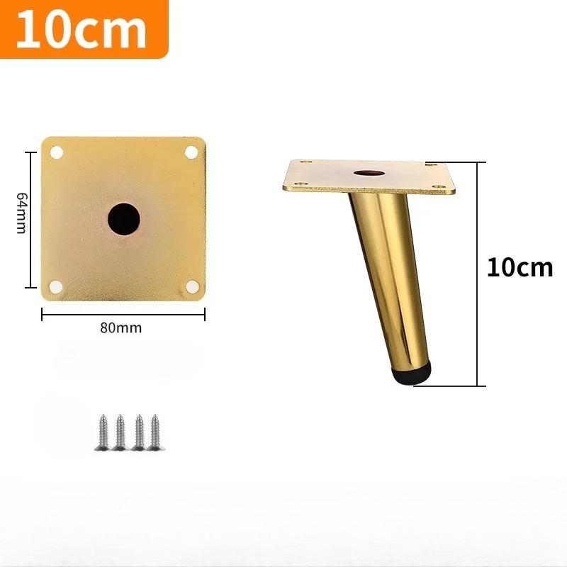 4pcs Conical Furniture Legs Oblique Metal Legs Matte Furniture Feet for DIY Sofa Cabinet Table Chair Cupboard
