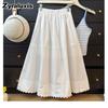 Gentle Breeze Maxi Chiffon Midi A-Line Skirt for Women Summer New Arrivals Casual Over-the-Knee Ruffles Dress