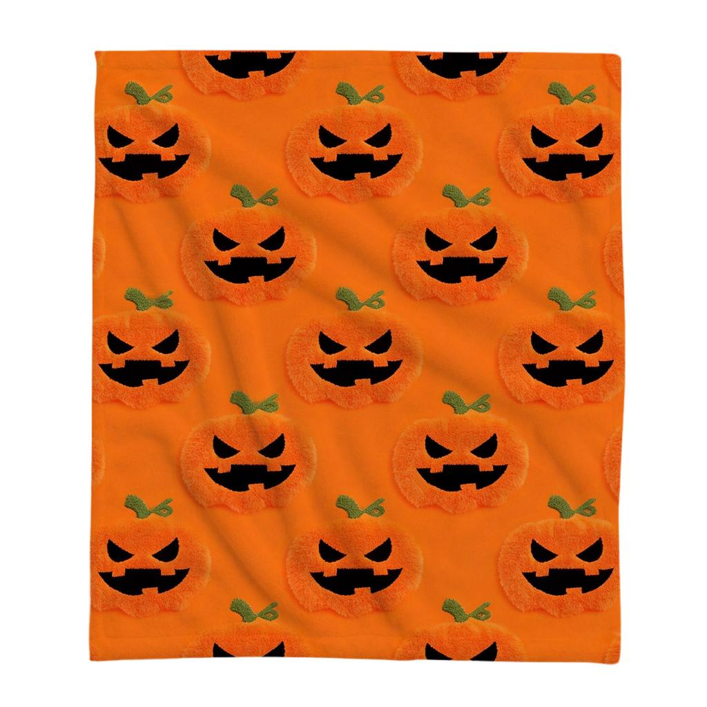 Halloween Pumpkin Throw Blanket for Couch Sofa - Cozy Decorative Blanket for Holiday Warmth