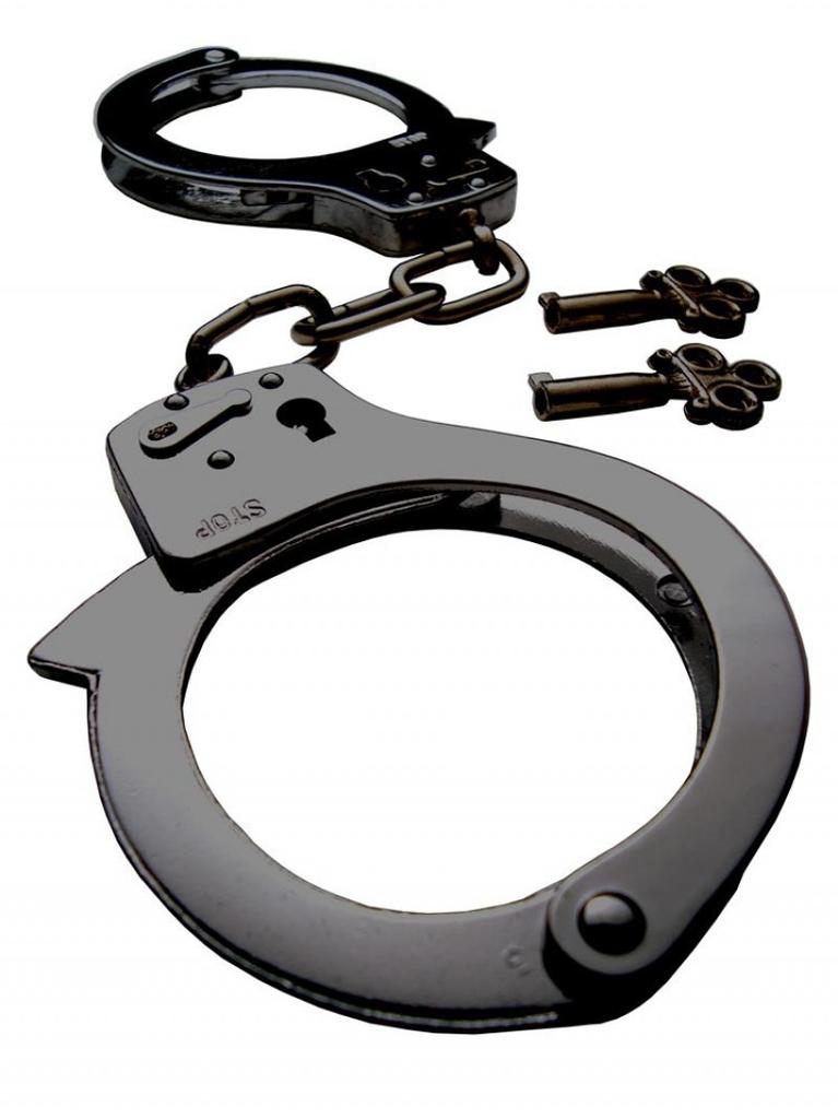 Metal Black Handcuffs