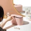 Desktop Cosmetics Storage Box Dust-proof Makeup Organizer for Cotton Pads Swabs Beauty Egg Holder Bathroom Jewelry Organizer