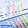35PCS/Box Solid Color Pencil Cap Transparent Pen Tip Protector Cute Pencil Protective Case  Students