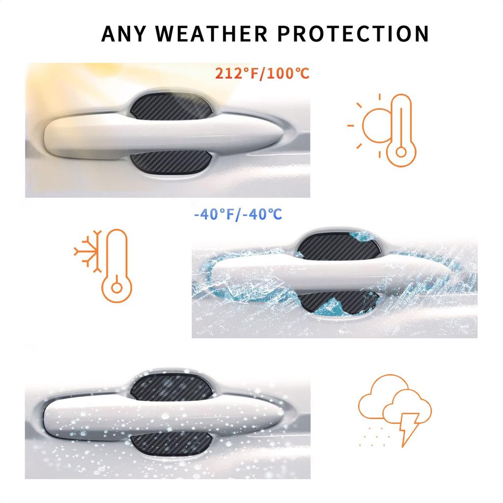 TANGSEN Autotürgriffschutz, Autotürgriffabdeckung, Dichtung, Aufkleber, Kratzschutz