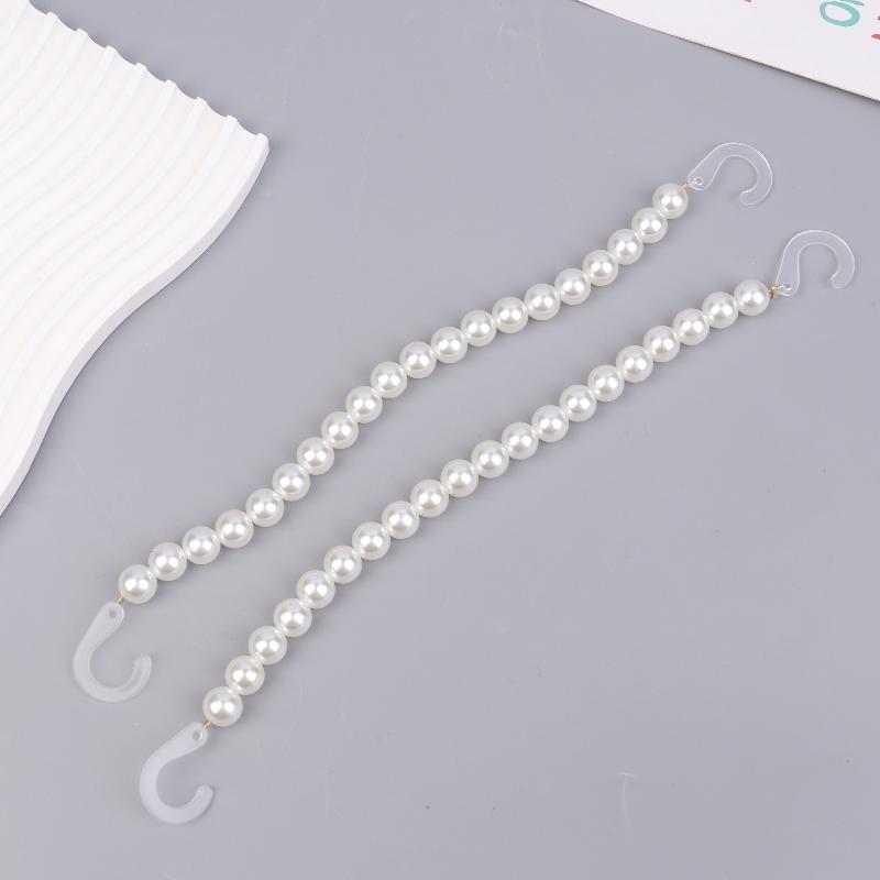 Pieces Sham Pearl Chain Shoe Add-Ons Detachable Pretend Pearl Shoe Links Swanky Basic Shoe Fastener Shoe Accessory