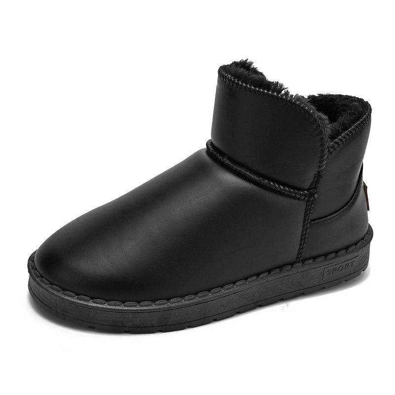 Snow boots big new winter thick-soled piled thickened warm cotton shoes waterproof sports and leisure cotton boots