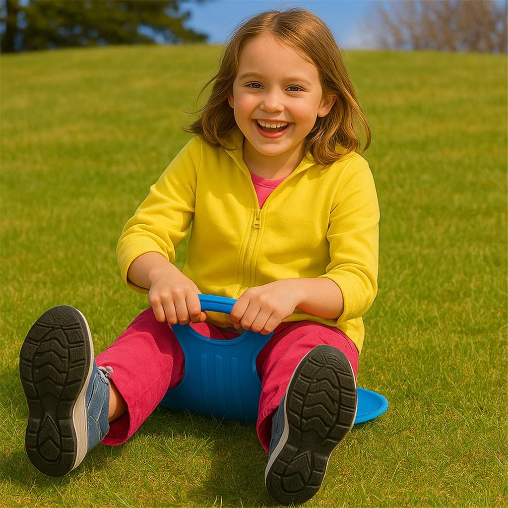 Foldable Slide Pad - A versatile snow sled slide for adults and children to enjoy in grassy fields and snow (Blue)