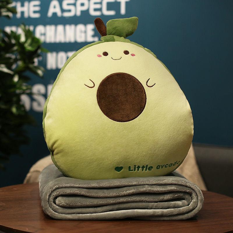 3 In1 Stuffed Hand Warmer Bag Cartoon Animal Pillow Blanket Cute Cushion Blanket Home Car Travel Pillow for Children Girl Gift