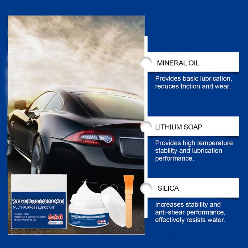 Garage Door Lubricant Lithium Car Window Track Lubricant With Brush Multifunctional Noise Reduction Bike Chain Grease Lube For