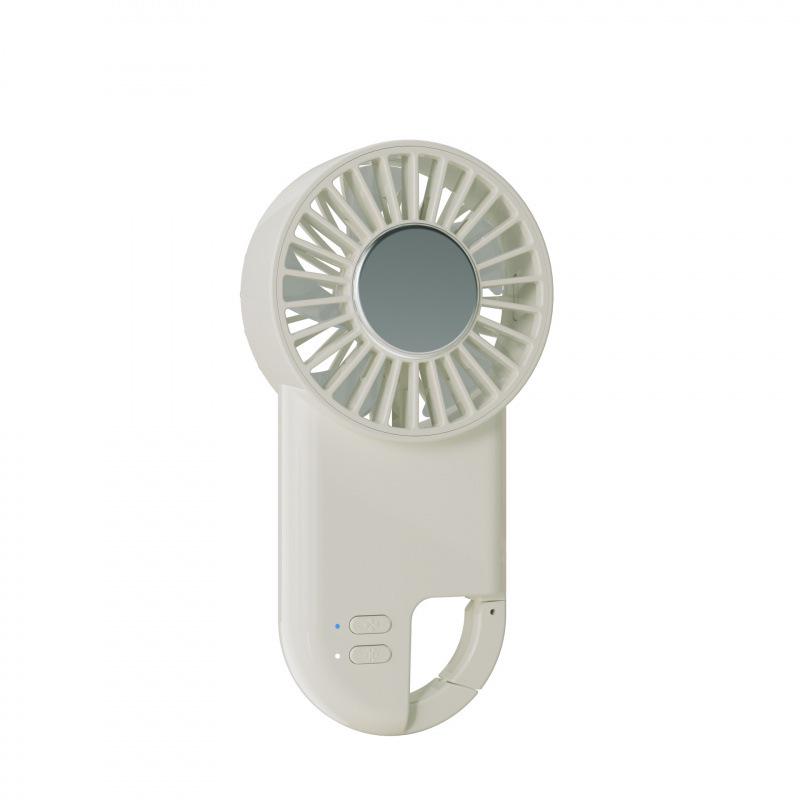 2026 USB Rechargeable Portable Cooling Fan with Carabiner and Ice Pack 140*71*38mm