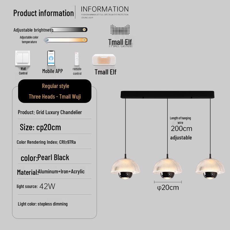 Minimalist Italian Three-Head Chandelier - Luxury Flower Bud Dining Table Light