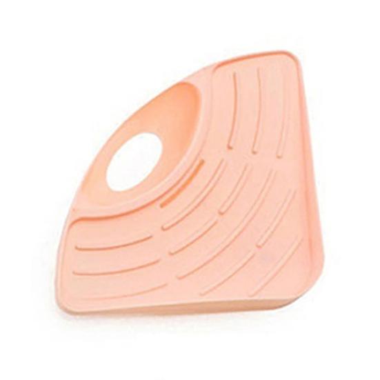 

Кухонная треугольная полка, раковина, тарелка, сливная полка, держатель для мыла, губки для хранения светло-розовый