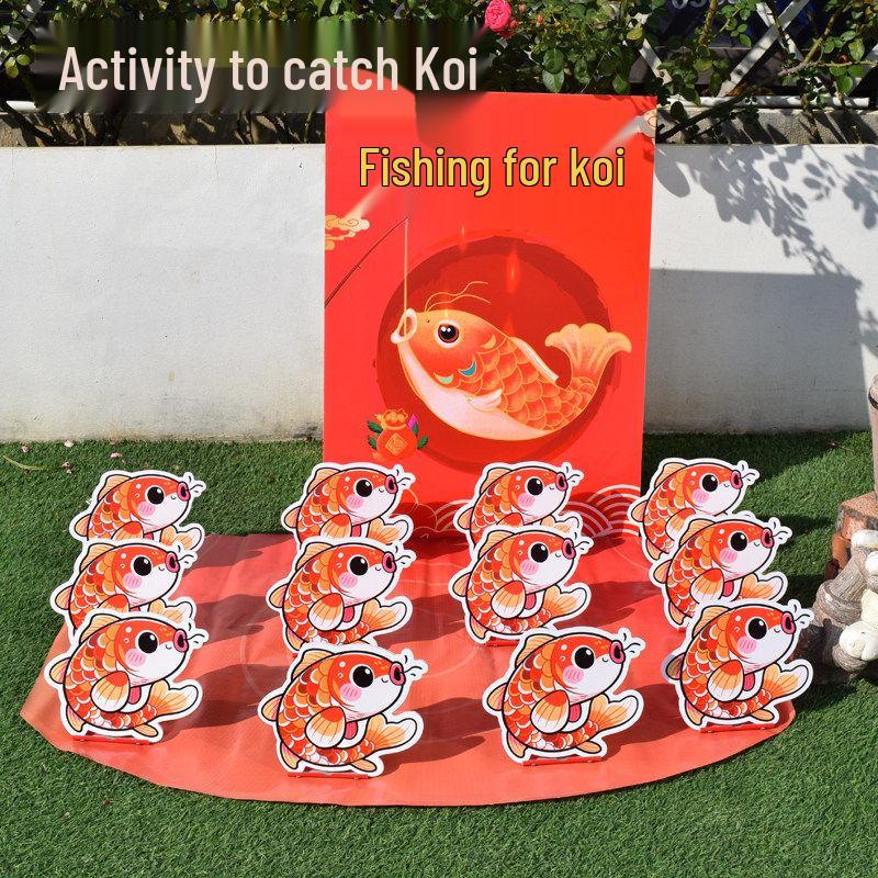 Interactive Koi Fishing Game - Team Building & Fun Activity Colorful Koi Fishing