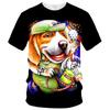 New Summer Hot Sale Dog Men's/women's Fashion Slim T-shirt 3D Print T-shirt Casual Top Kids Clothing