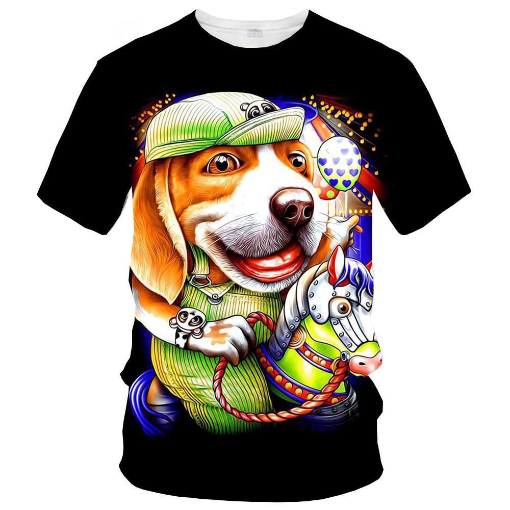New Summer Hot Sale Dog Men's/women's Fashion Slim T-shirt 3D Print T-shirt Casual Top Kids Clothing