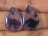 15Cts. Natural Amethyst (13X19X02 Mm Each) Pear Cabochon Matched Pair SK-3087