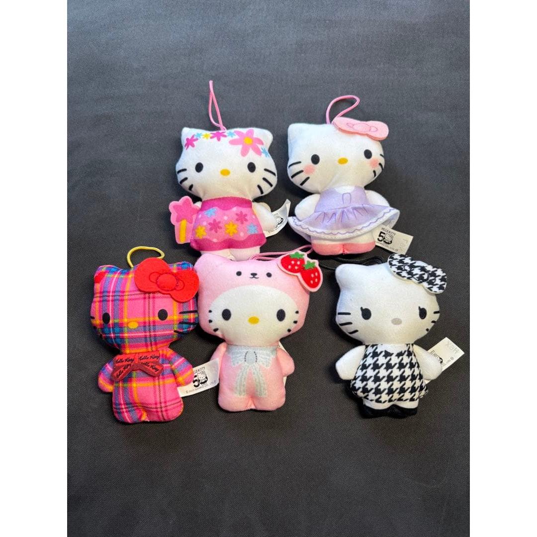 Hello Kitty 50th Anniversary Mascot Plush Set of 5