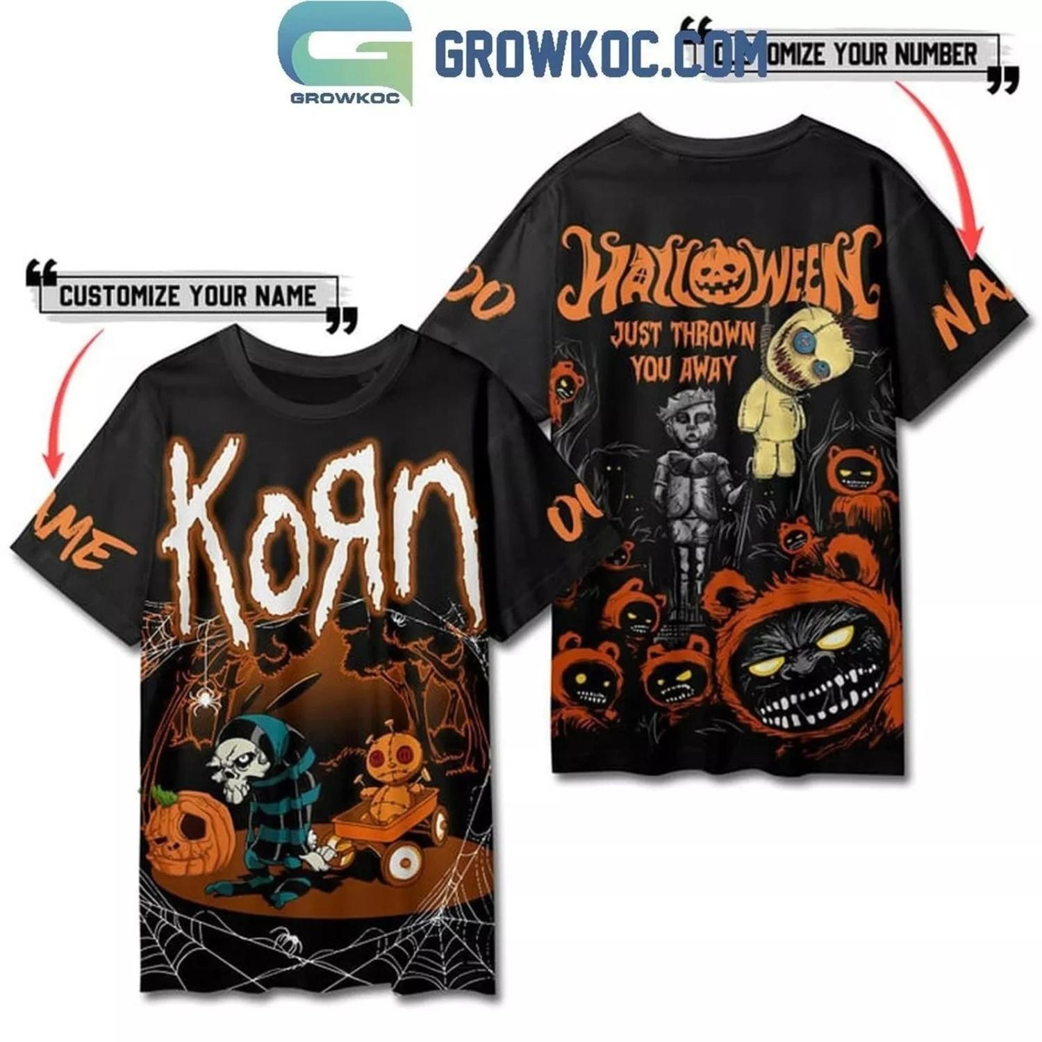 Korn Halloween Just Thrown Away Personalized T-Shirt 3d XXXL